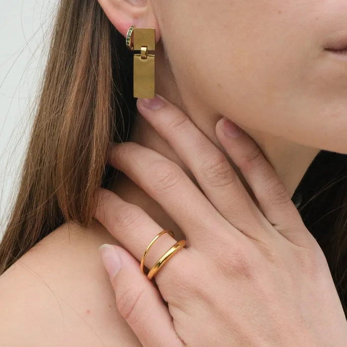 Biella Vintage Duet Ring Rings