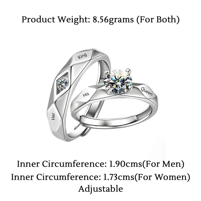 Earrings Yellow Chimes Yellow Chimes Rings for Women and Girls Couple Rings Valentines Special Proposal Couple Ring For Girls Boys Finger Ring Birthday Gifts For Women Valentine Gift for Girls