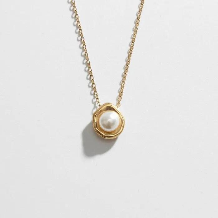 Necklaces Biella Vintage Eternity Pearl Necklace