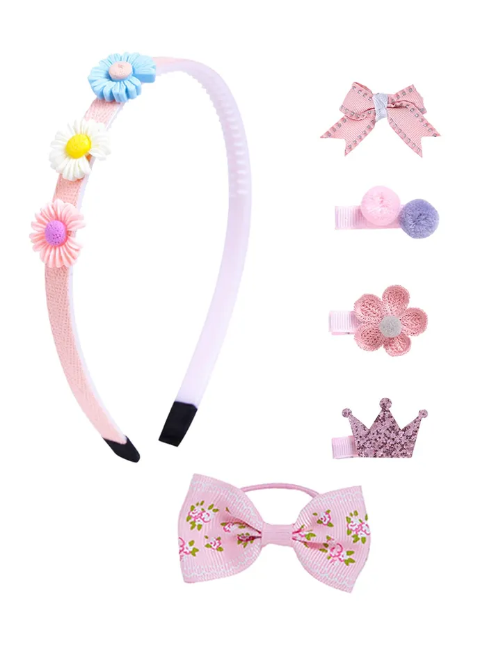Yellow Chimes Earrings Melbees by Yellow Chimes Combo of 1 Floral Hair Band 1 Bow Rubber Band and Set of 4 Flower Crown Hair Clips for Kids Girls Hair Accessories Pack of 6 Peach Medium Yellow Chimes Earrings Melbees by Yellow Chimes Combo of 1 Floral Hair Band 1 Bow Rubber Band and Set of 4 Flower Crown Hair Clips for Kids Girls Hair Accessories Pack of 6 Peach Medium