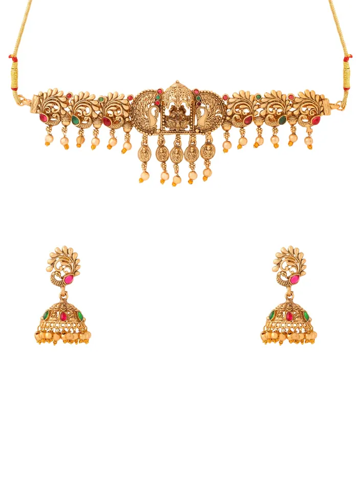 Yellow Chimes Earrings Yellow Chimes Jewellery Set For Women Ethnic Gold Plated Choker Necklace Set for Women Traditional Temple Jewellery Sets For Girls Birthday Gift for Girls Women Anniversary Gift for Wife Yellow Chimes Earrings Yellow Chimes Jewellery Set For Women Ethnic Gold Plated Choker Necklace Set for Women Traditional Temple Jewellery Sets For Girls Birthday Gift for Girls Women Anniversary Gift for Wife