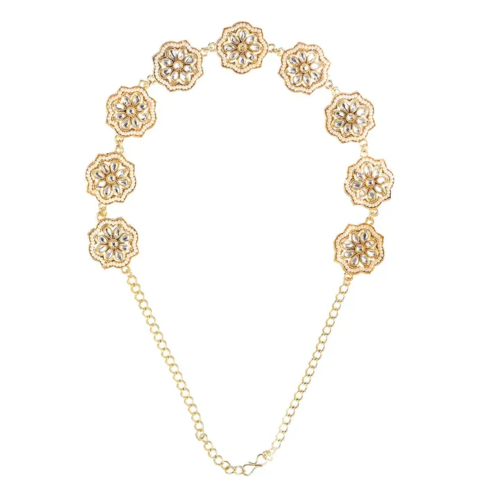 Yellow Chimes Head Chain for Women Traditional Headband Gold Plated Kundan Studded Hairband Matha patti Jewellery Necklace for women and Girls Yellow Chimes Earrings Yellow Chimes Head Chain for Women Traditional Headband Gold Plated Kundan Studded Hairband Matha patti Jewellery Necklace for women and Girls Yellow Chimes Earrings