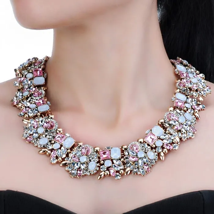 Yellow Chimes Necklace For Women Elegant Colorful Crystal Choker Necklace For Women and Girls Yellow Chimes Rings