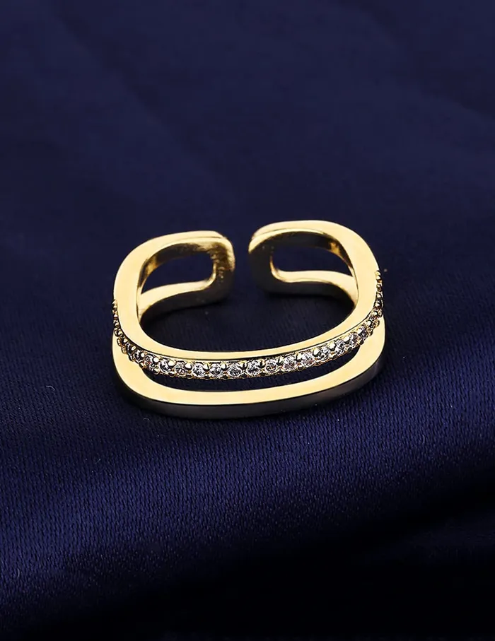 Yellow Chimes Rings for Women Girls Crystal Ring for Girls Adjustable Crystal Rings Gold Tone Crystal Finger Ring for WomenBirthday Gift For girls women Anniversary Gift for Wife Yellow Chimes Necklaces