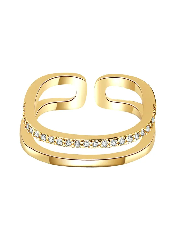 Yellow Chimes Rings for Women Girls Crystal Ring for Girls Adjustable Crystal Rings Gold Tone Crystal Finger Ring for WomenBirthday Gift For girls women Anniversary Gift for Wife Yellow Chimes Necklaces