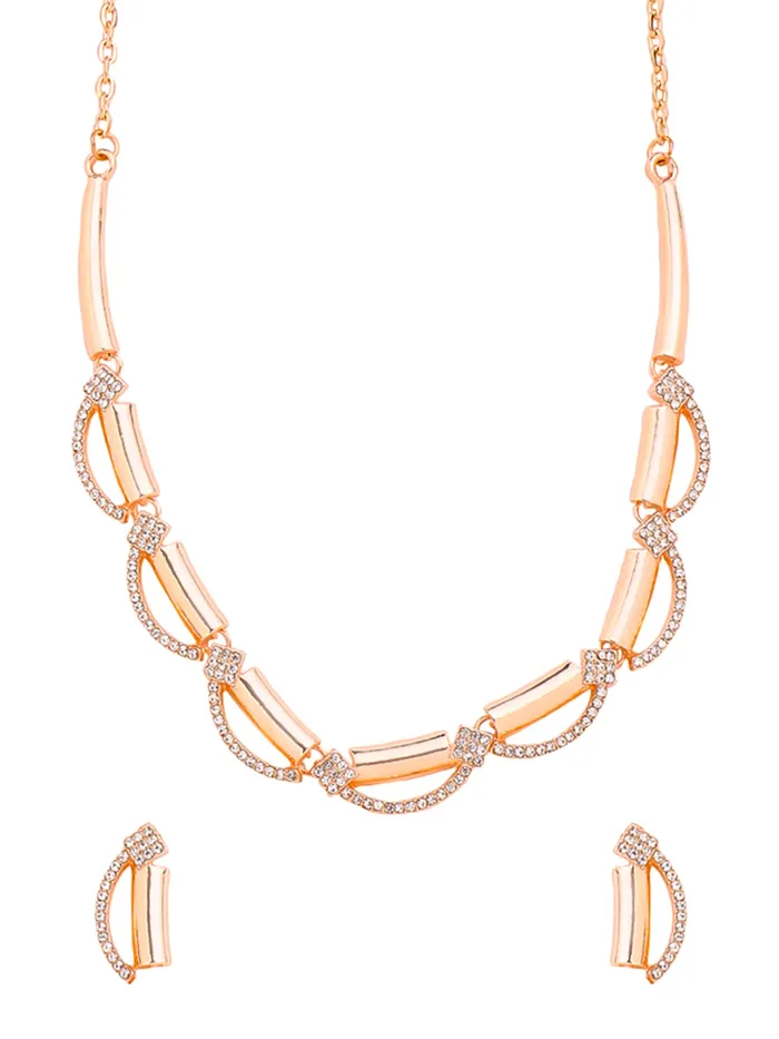 Yellow Chimes Yellow Chimes Necklace Set for Women White Stone Necklace Set A5 Crystal Jewellery Set for Women Luxe Layers Rose Gold Plated Necklace Set Birthday Anniversary Gift for Women Wife Necklaces Yellow Chimes Yellow Chimes Necklace Set for Women White Stone Necklace Set A5 Crystal Jewellery Set for Women Luxe Layers Rose Gold Plated Necklace Set Birthday Anniversary Gift for Women Wife Necklaces