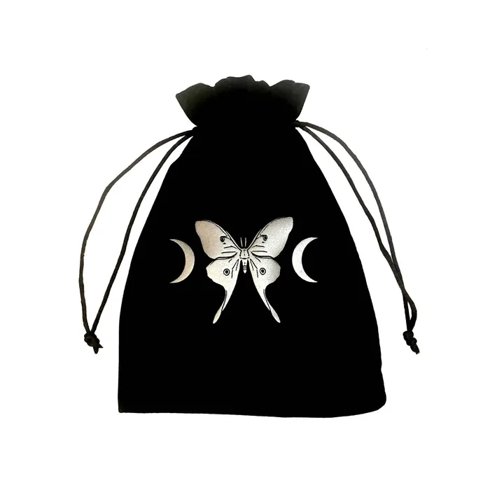 13th Press Earrings Luna Moth Tarot Pouch