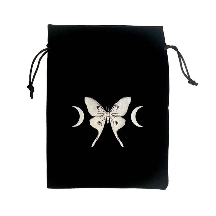 13th Press Earrings Luna Moth Tarot Pouch
