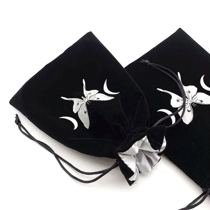 13th Press Earrings Luna Moth Tarot Pouch