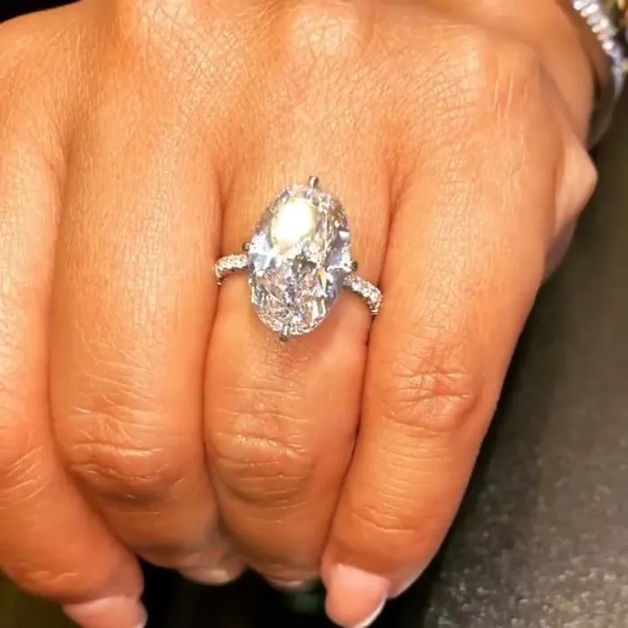 95ct Classic 4 Prong Oval Cut Engagement Ring Shineofidamond Rings