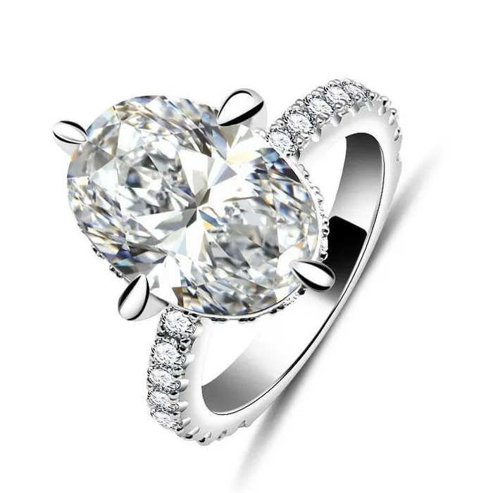 95ct Classic 4 Prong Oval Cut Engagement Ring Shineofidamond Rings 95ct Classic 4 Prong Oval Cut Engagement Ring Shineofidamond Rings