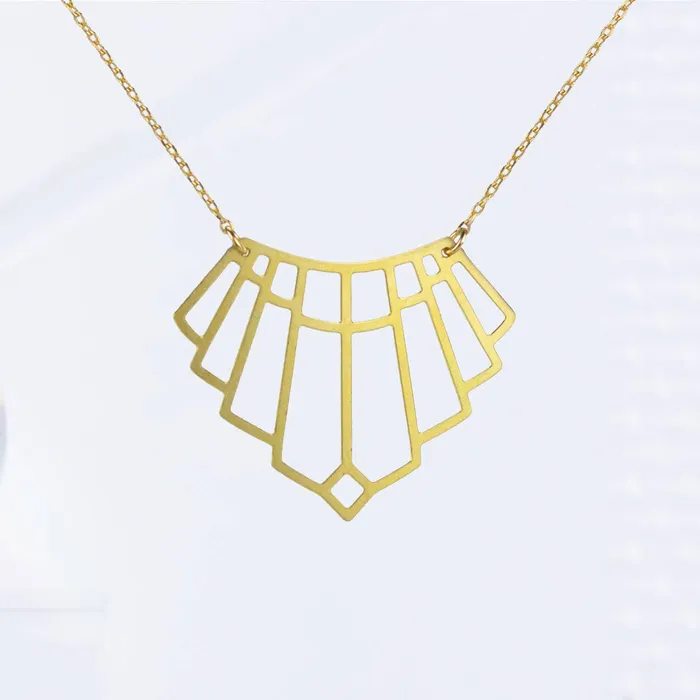 A Tea Leaf Jewelry Necklaces Art Deco Arch Necklace
