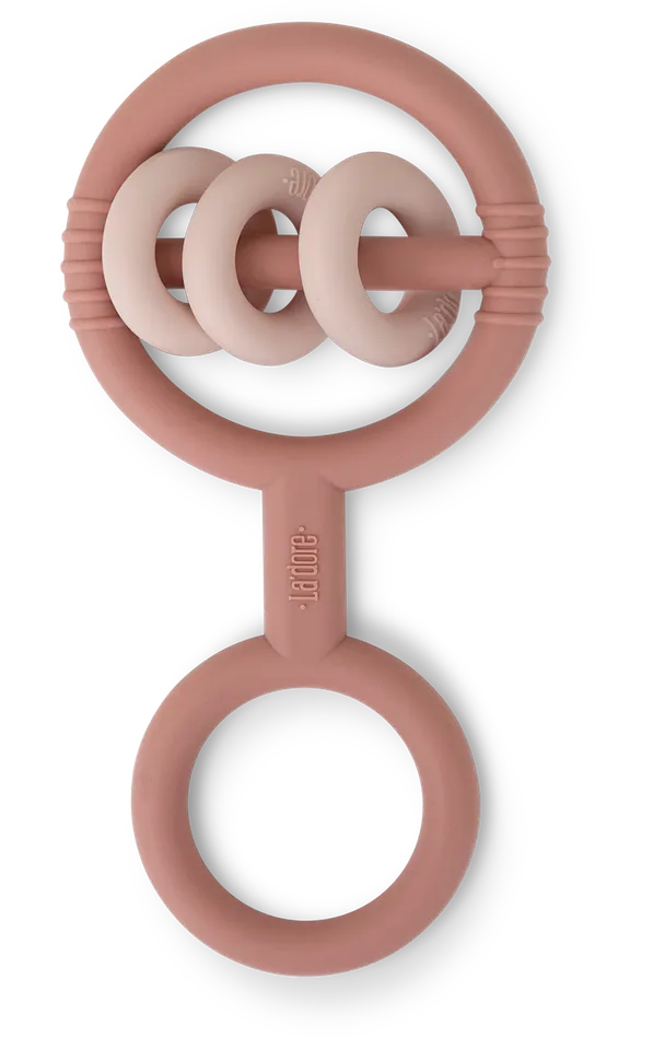 Adora Baby Gifts Necklaces Adora Baby Rattle Teether Rosewood
