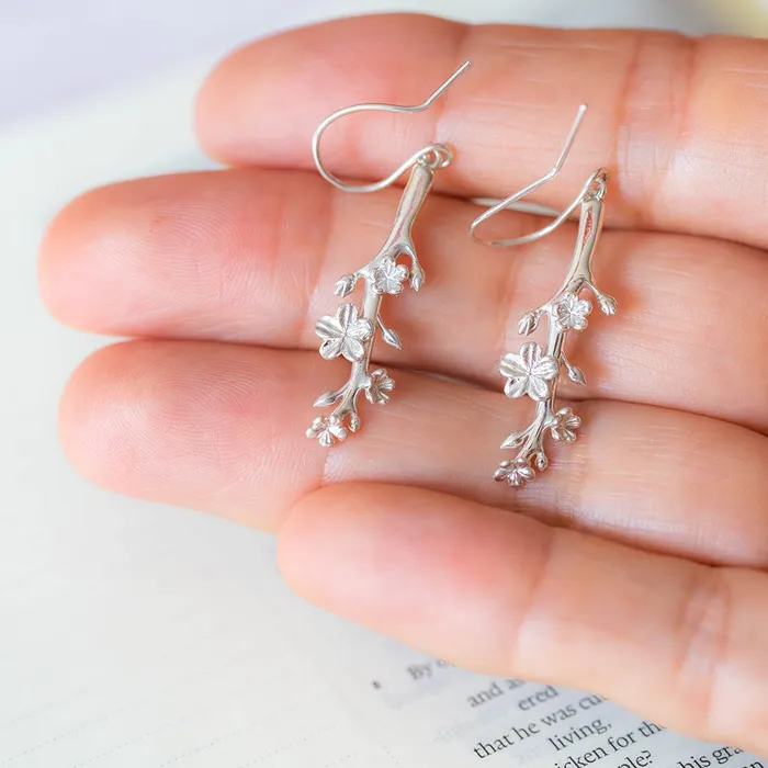 Almond Blossoms Earrings Esther Earrings The Branch of an Almond Tree