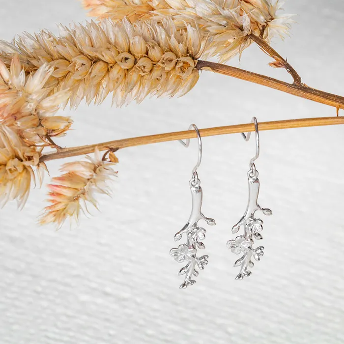 Almond Blossoms Earrings Esther Earrings The Branch of an Almond Tree