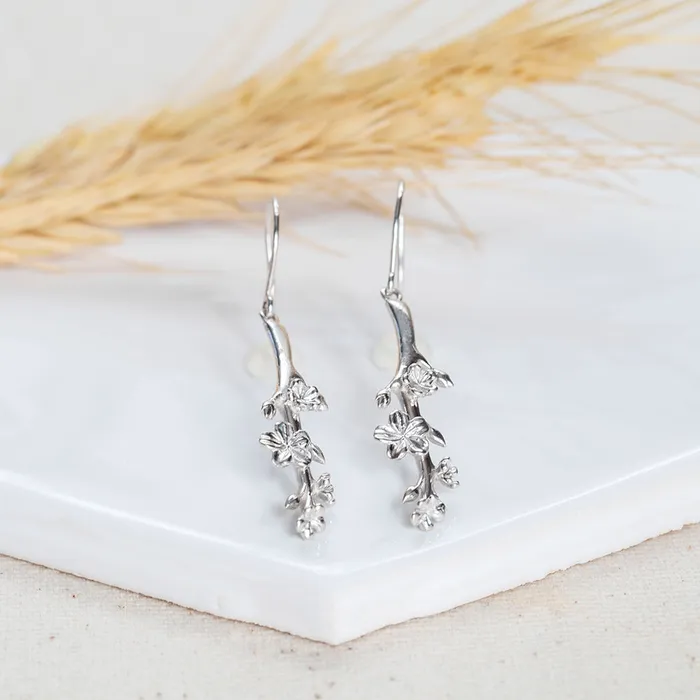 Almond Blossoms Earrings Esther Earrings The Branch of an Almond Tree