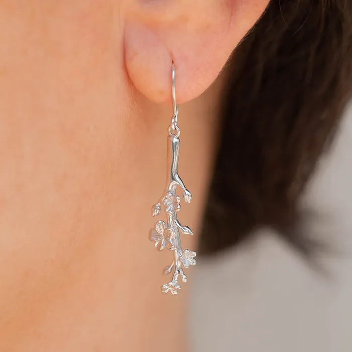 Almond Blossoms Earrings Esther Earrings The Branch of an Almond Tree