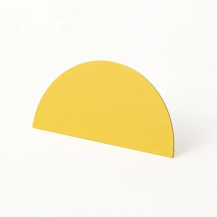 Block Design Rings Geometric Photo Clip Semi Circle Yellow