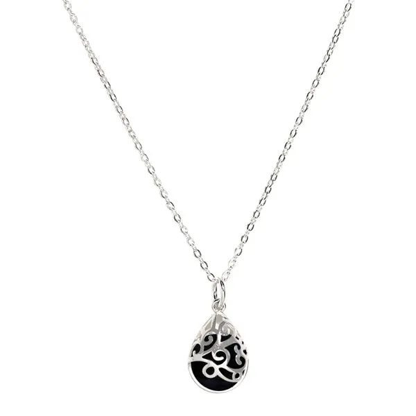 Bottled Up Designs Necklaces Filigree Teardrop Sterling Necklace