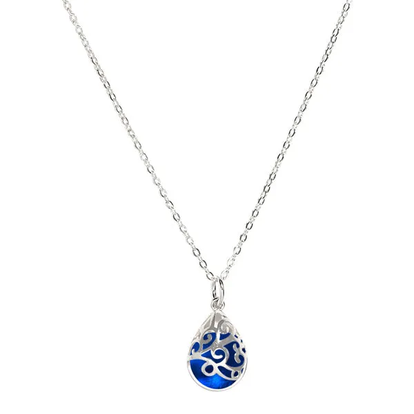 Bottled Up Designs Necklaces Filigree Teardrop Sterling Necklace