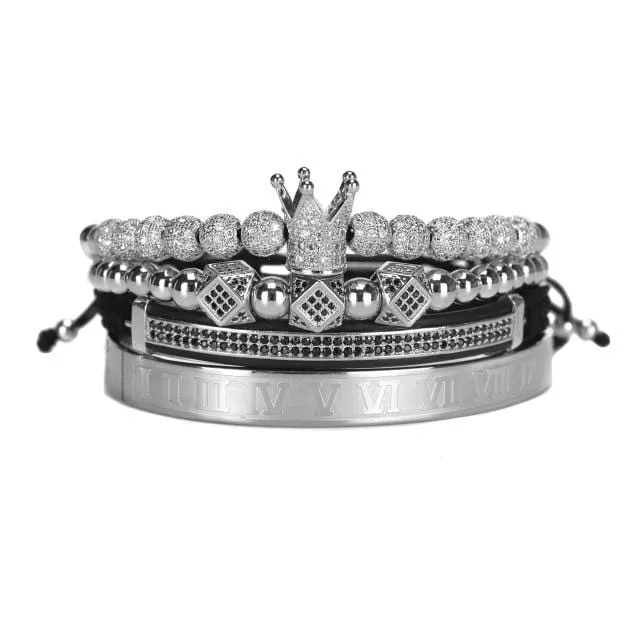 Bracelets Juzan Jewelry Mens Macrame Charm Bracelet Set