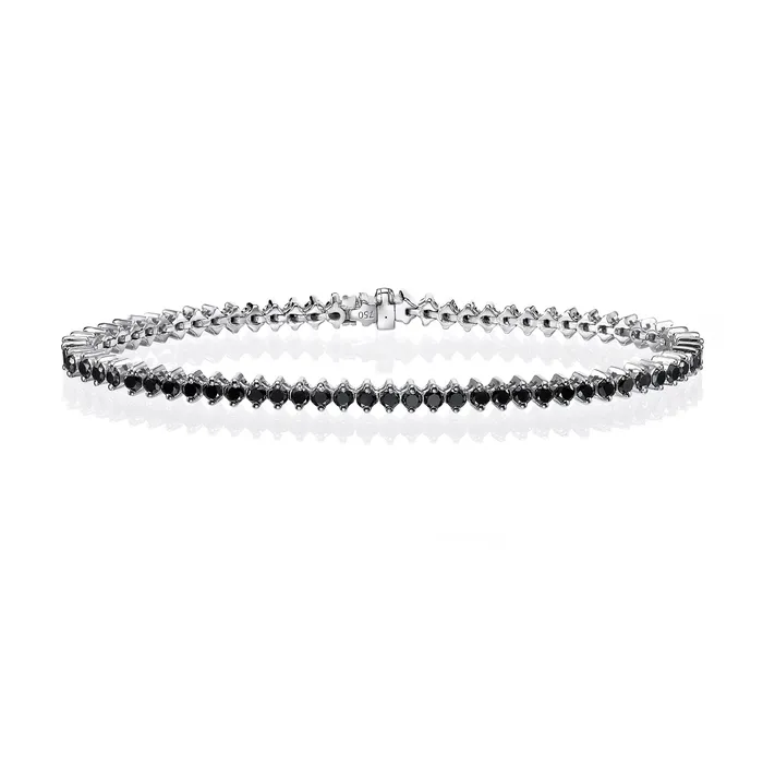 Bracelets Mens 2Prong Black Diamond Tennis Bracelet The Private Room Fine Jewelry Bracelets Mens 2Prong Black Diamond Tennis Bracelet The Private Room Fine Jewelry