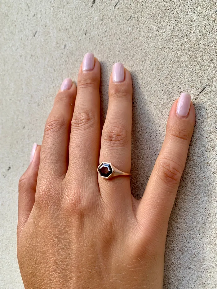 Brown Octagon Fancy Ring The Private Room Fine Jewelry Rings