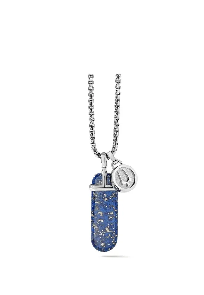 BULOVA Necklaces BULOVA PRECISIONIST LAPIS PENDANT WITH CHAIN J96N008