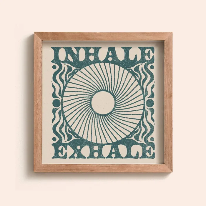 cai jo Earrings Inhale Exhale Print Art Print