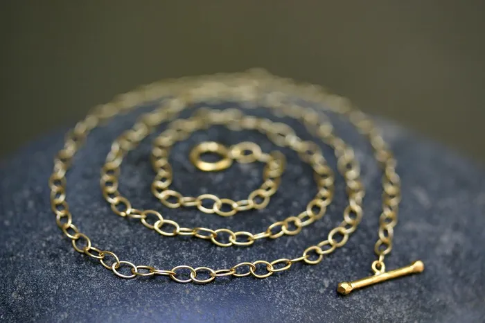 Cathy Waterman Necklaces Tiny Lacy Chain 16