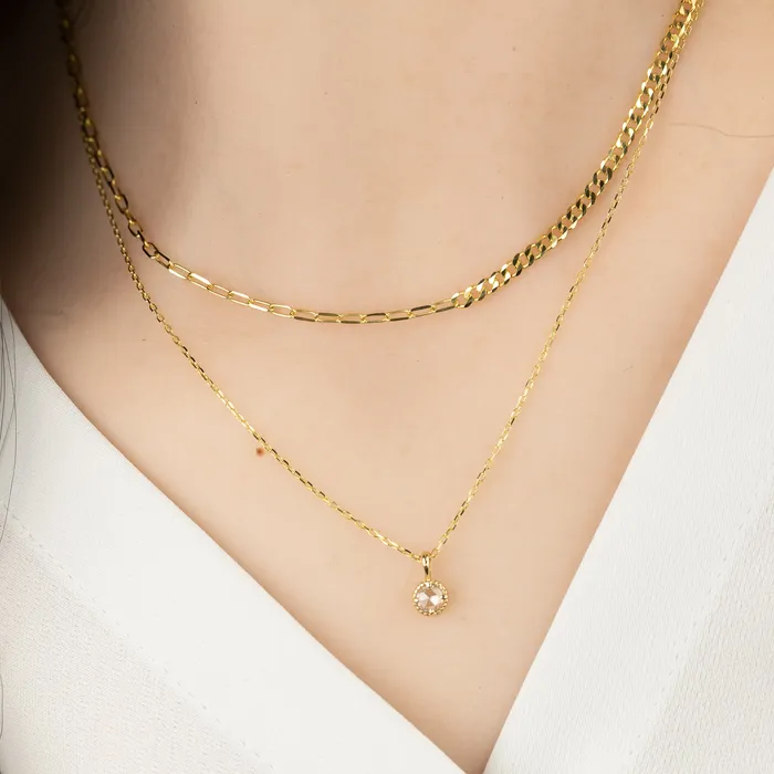 Charm Necklaces Envero Jewelry Rose Cut Diamond Dahlia Charm Charm Necklaces Envero Jewelry Rose Cut Diamond Dahlia Charm