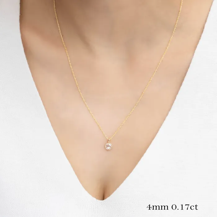 Charm Necklaces Envero Jewelry Rose Cut Diamond Dahlia Charm Charm Necklaces Envero Jewelry Rose Cut Diamond Dahlia Charm