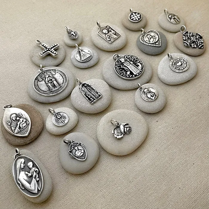 Charm Necklaces HeidiJHale Designs Sterling Silver Chains Charm Holder 25 185
