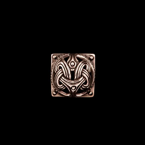 DomeShaped Belt Stud From Birka Northan Viking Silver Earrings