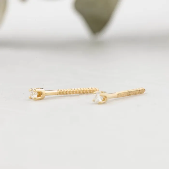 Earrings Envero Jewelry 003ctw Diamond 4 Prongs Stud Earrings Earrings Envero Jewelry 003ctw Diamond 4 Prongs Stud Earrings