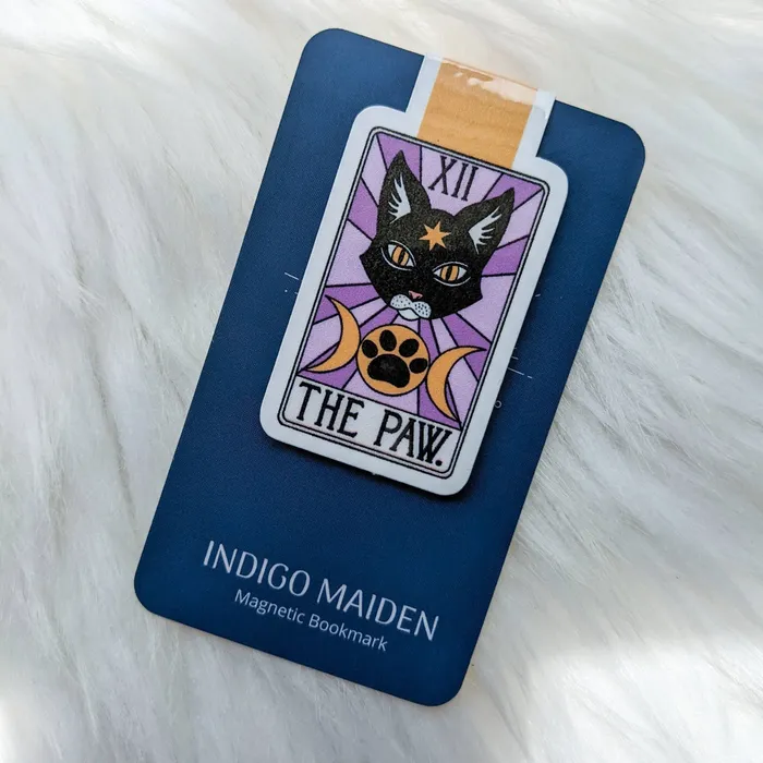 Earrings Indigo Maiden The Paw Tarot Card Magnetic Bookmark