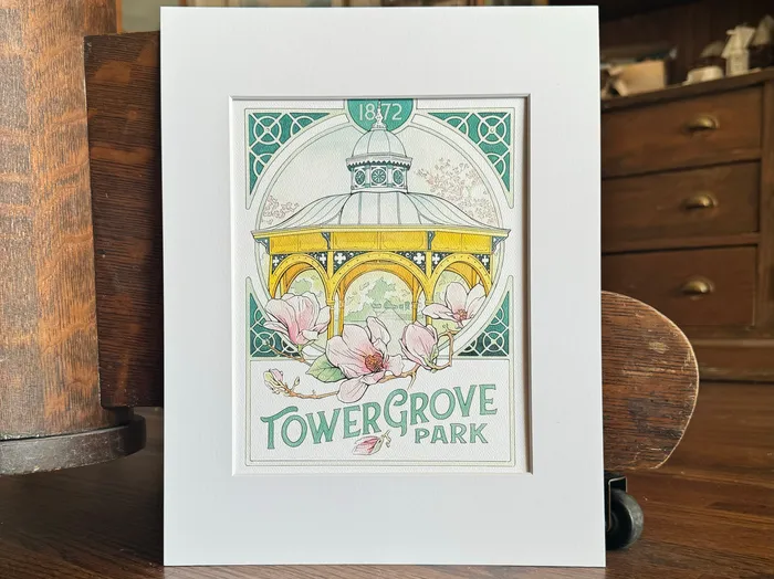 Earrings Nastassia Martin Art Consignment Tower Grove Park Print