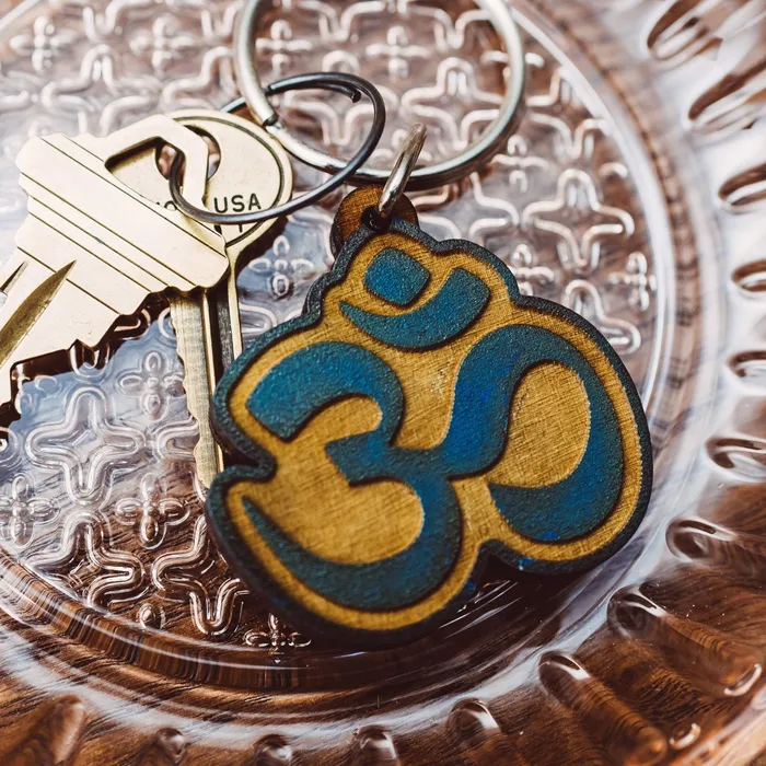 Earrings Om Wooden Keychain Most Amazing