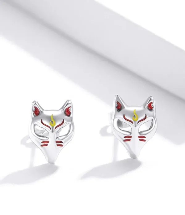 Earrings Sorasol Kitsune Mask