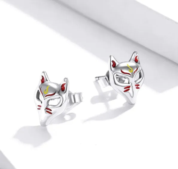 Earrings Sorasol Kitsune Mask