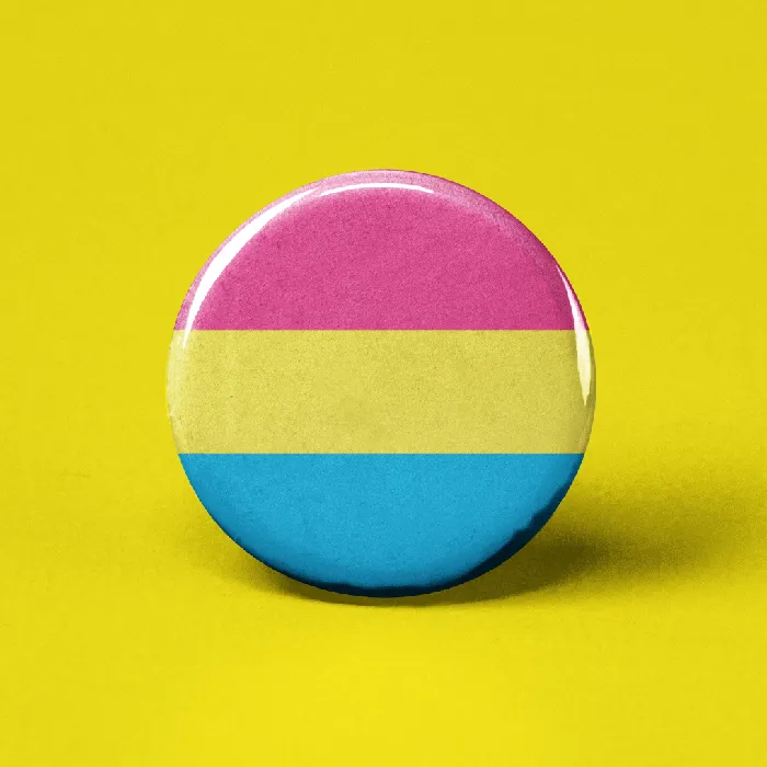 Earrings The Pin Pal Club Pansexual Flag Pinback Button