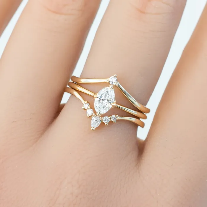 Envero Jewelry Aster Chevron Petite Ring Rings Envero Jewelry Aster Chevron Petite Ring Rings