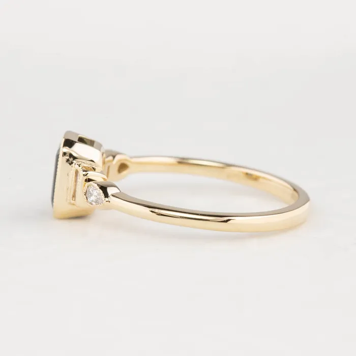 Envero Jewelry Edith Ring Blue Montana Sapphire 14k Yellow Gold One of a kind Rings Envero Jewelry Edith Ring Blue Montana Sapphire 14k Yellow Gold One of a kind Rings