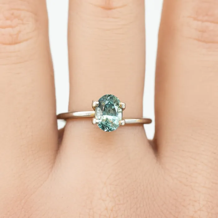 Envero Jewelry Rings 188ct Oval Cut Blue Green Montana Sapphire SO437 Envero Jewelry Rings 188ct Oval Cut Blue Green Montana Sapphire SO437