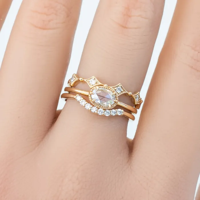 Envero Jewelry Rings Star Diamond Half Eternity Ring Envero Jewelry Rings Star Diamond Half Eternity Ring