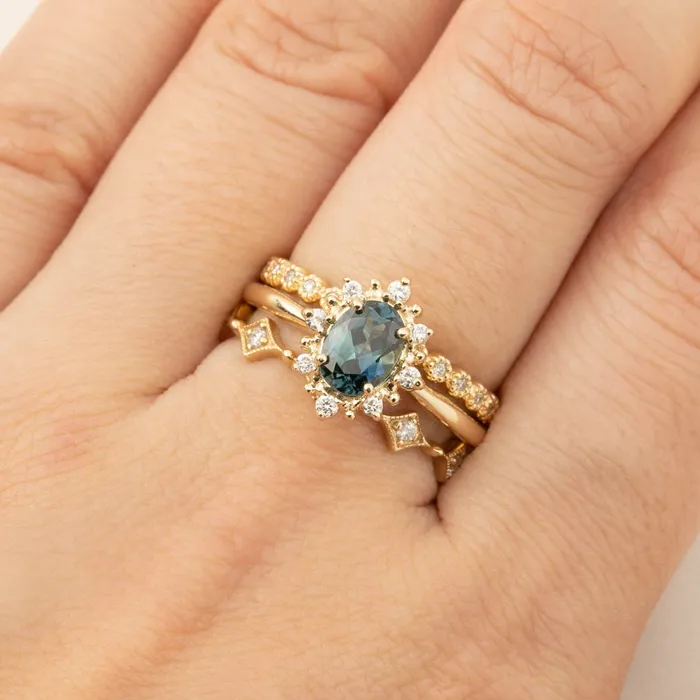 Envero Jewelry Rings Star Diamond Half Eternity Ring Envero Jewelry Rings Star Diamond Half Eternity Ring