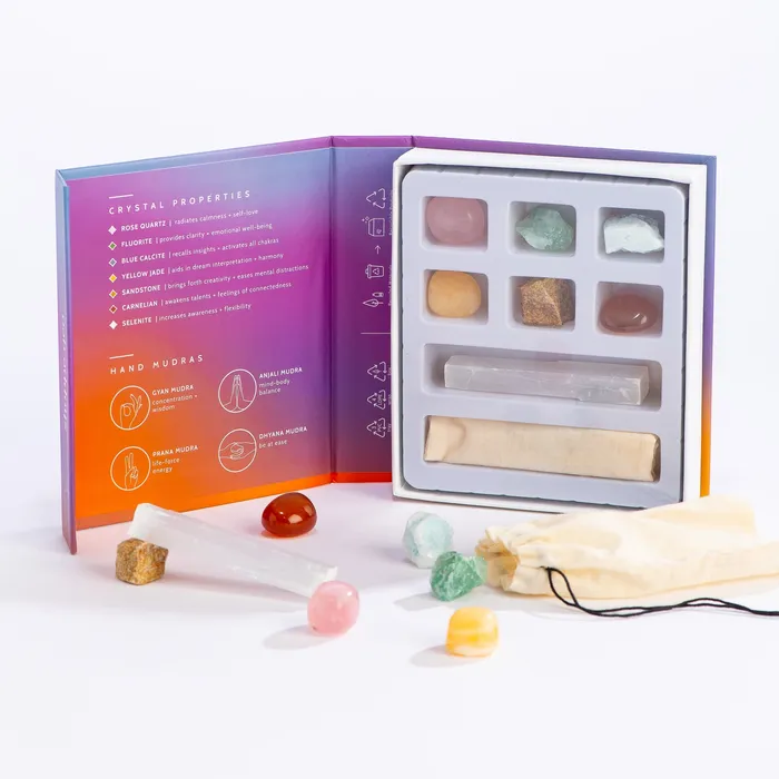 GeoCentral Earrings Meditation Stones Set