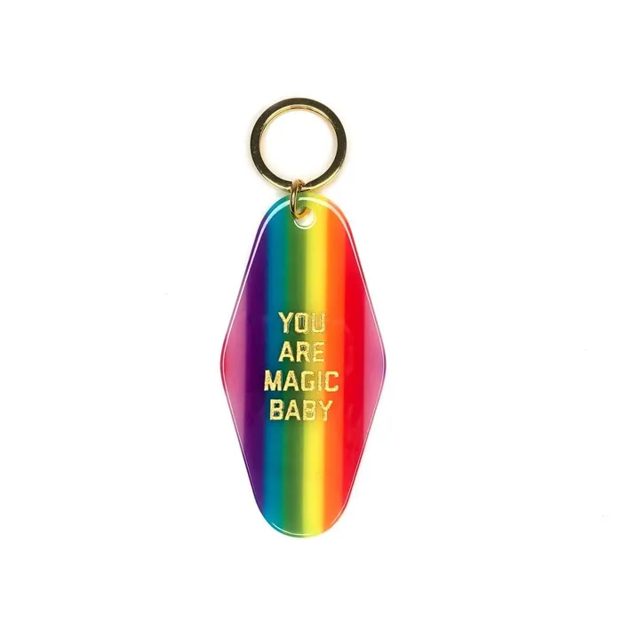 Golden Gems Necklaces Rainbow You Are Magic Motel Keytag