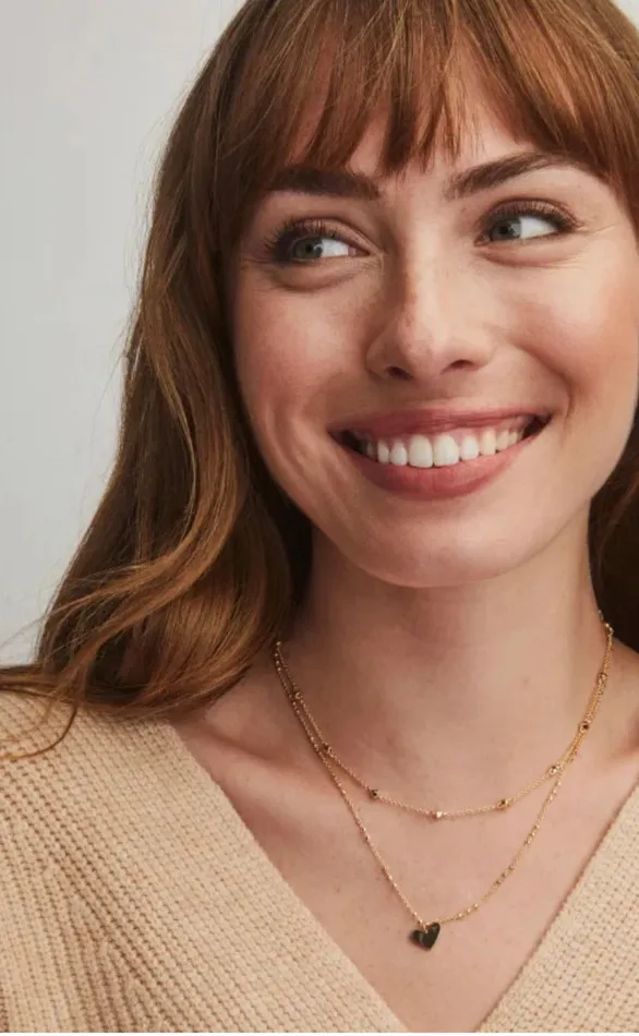 Kendra Scott Necklaces Kendra ScottAri Heart Multi Strand Necklace in Gold Metal 4217719033