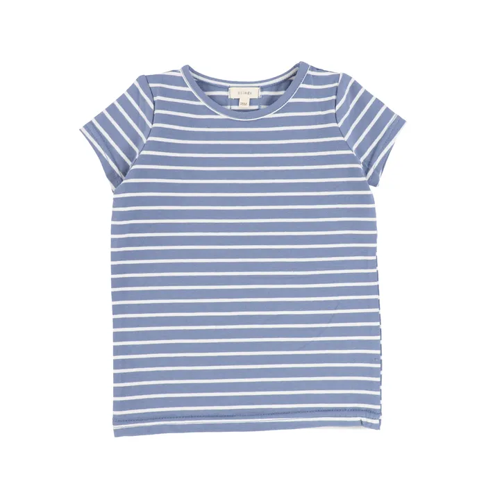 Lil Legs Rings Lil Legs Striped Boys Boxy Tee Blue Base